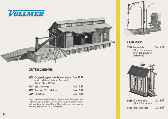 Vollmer Katalog 1961-1962