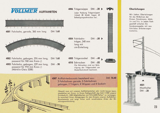 Vollmer Katalog 1961-1962