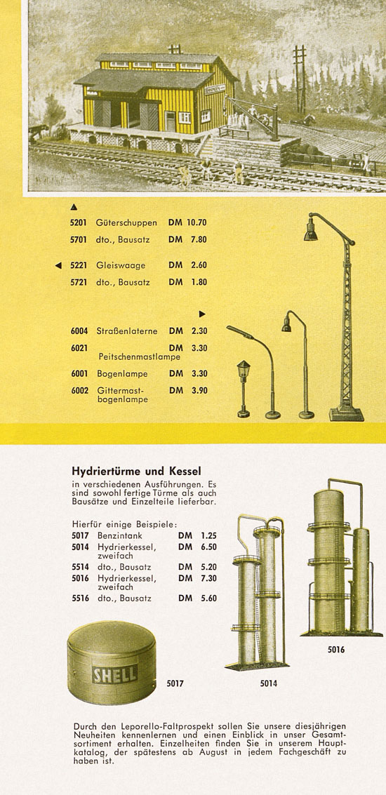 Seite 5 Vollmer Faltblatt Neuheiten 1961