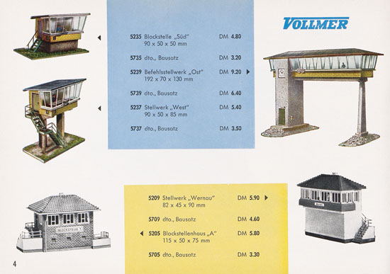 Seite 4 Vollmer Katalog 1962-1963