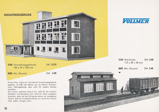 Seite 10 Vollmer Katalog 1962-1963