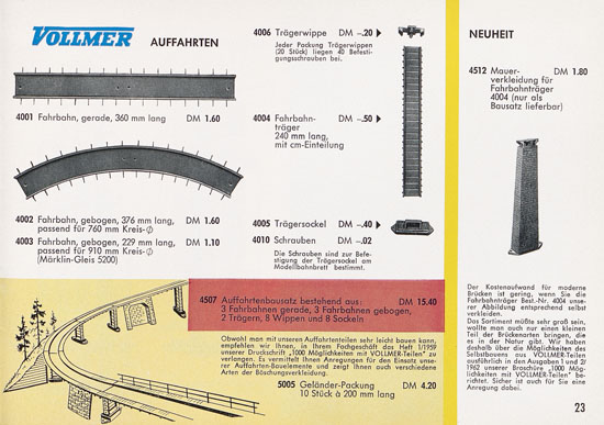 Seite 23 Vollmer Katalog 1962-1963