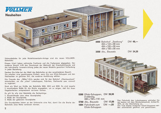 Seite 2 Vollmer Katalog 1964-1965