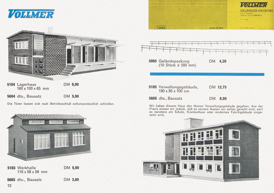 Seite 12 Vollmer Katalog 1964-1965