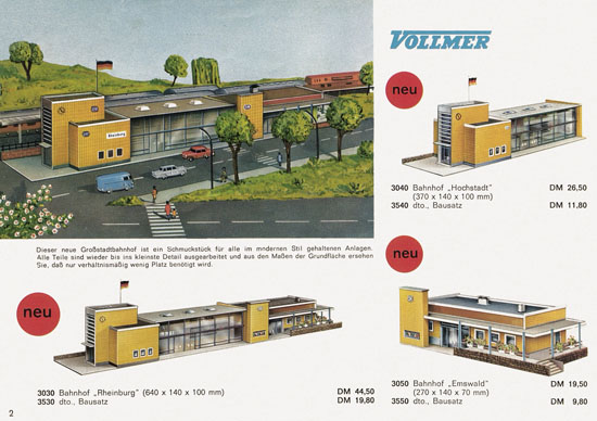 Seite 2 Vollmer Katalog 1965-1966