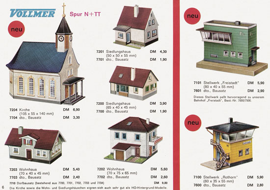 Seite 6 Vollmer Katalog 1965-1966