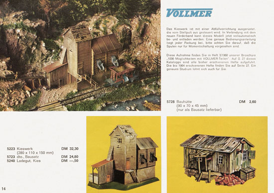Seite 14 Vollmer Katalog 1965-1966