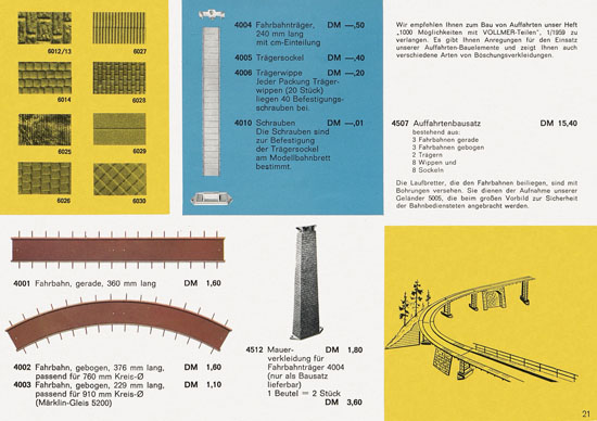 Seite 21 Vollmer Katalog 1965-1966