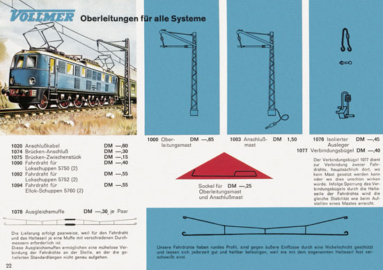 Seite 22 Vollmer Katalog 1965-1966