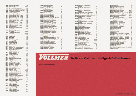 Seite 28 Vollmer Katalog 1965-1966