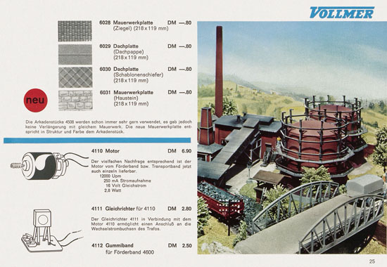 Seite 25 Vollmer Katalog 1966-1967