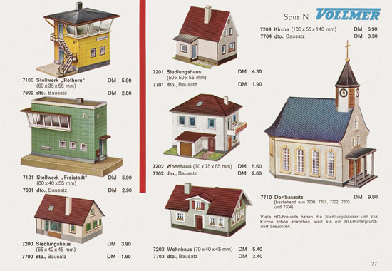 Seite 27 Vollmer Katalog 1966-1967