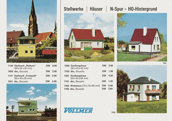 Vollmer Katalog Spur N 1967-68