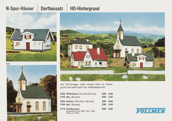 Seite 4 Vollmer Katalog Spur N 1967-68