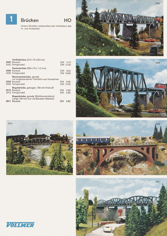 Seite 3 Vollmer Katalog 1968-1969
