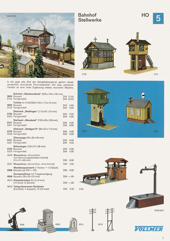 Seite 7 Vollmer Katalog 1968-1969
