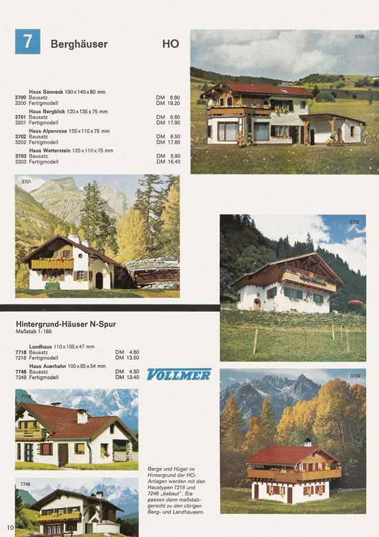 Seite 10 Vollmer Katalog 1968-1969