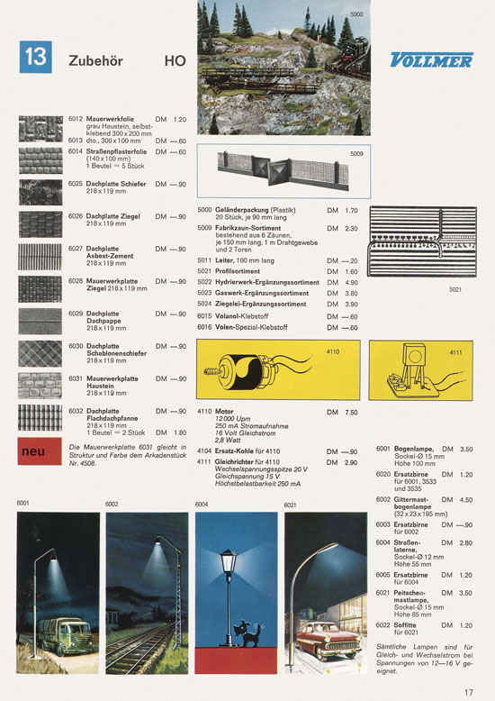 Seite 17 Vollmer Katalog 1968-1969