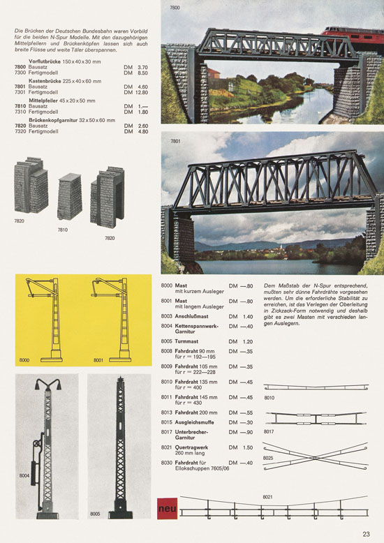 Seite 23 Vollmer Katalog 1968-1969