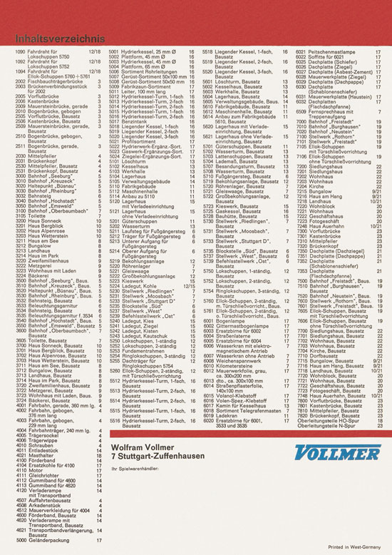 Seite 24 Vollmer Katalog 1968-1969