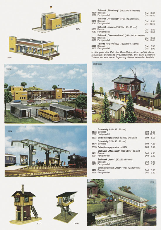Seite 4 Vollmer Faltblatt H0 Neuheiten 1968-1969