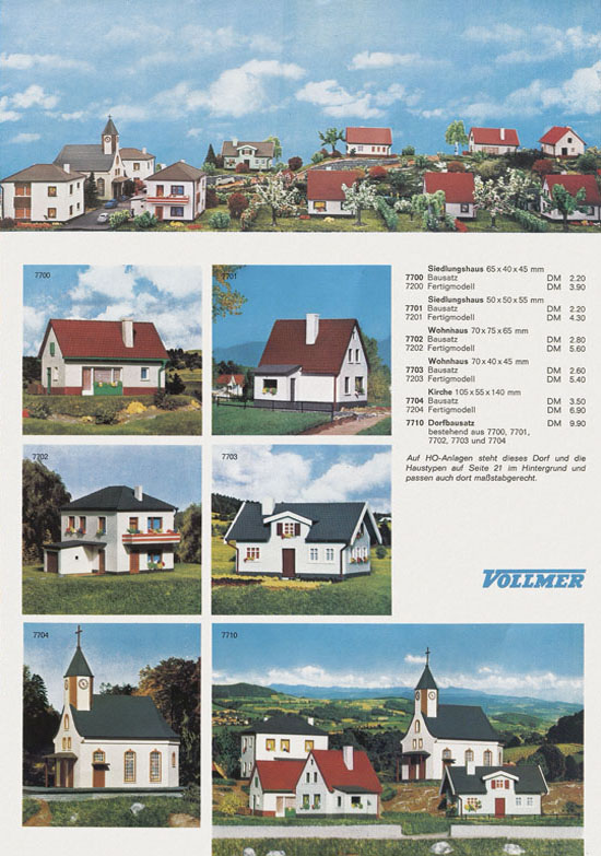 Seite 4 Vollmer Katalog Spur N 1968-69