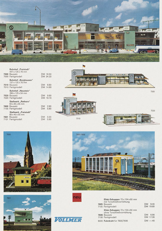 Seite 5 Vollmer Katalog Spur N 1968-69