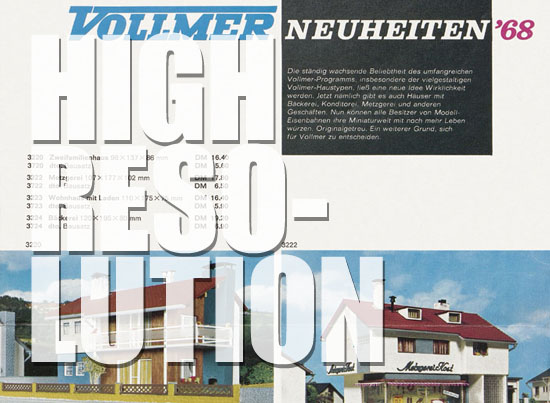 Vollmer Neuheiten 1968