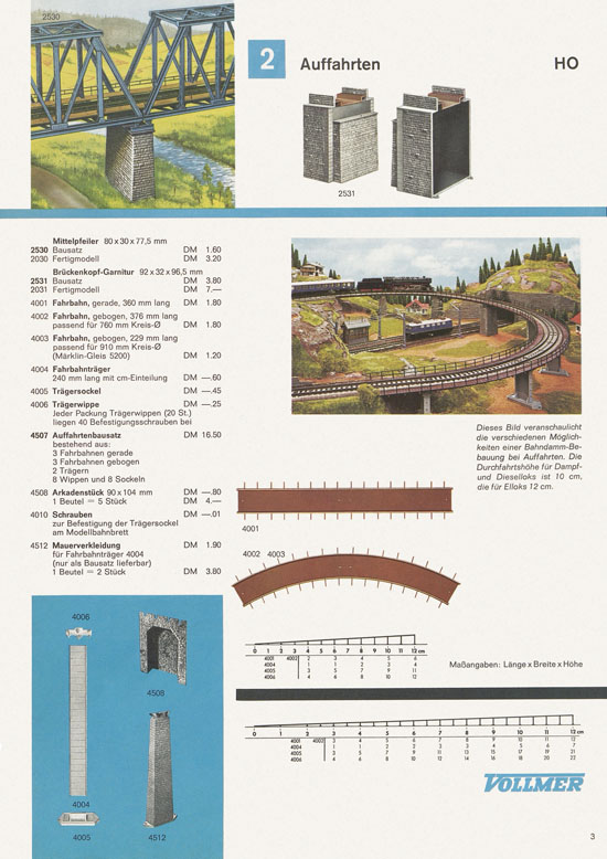 Seite 3 Vollmer Katalog 1969-1970