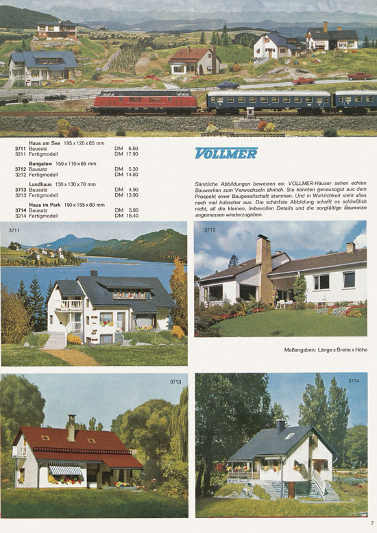 Seite 7 Vollmer Katalog 1969-1970