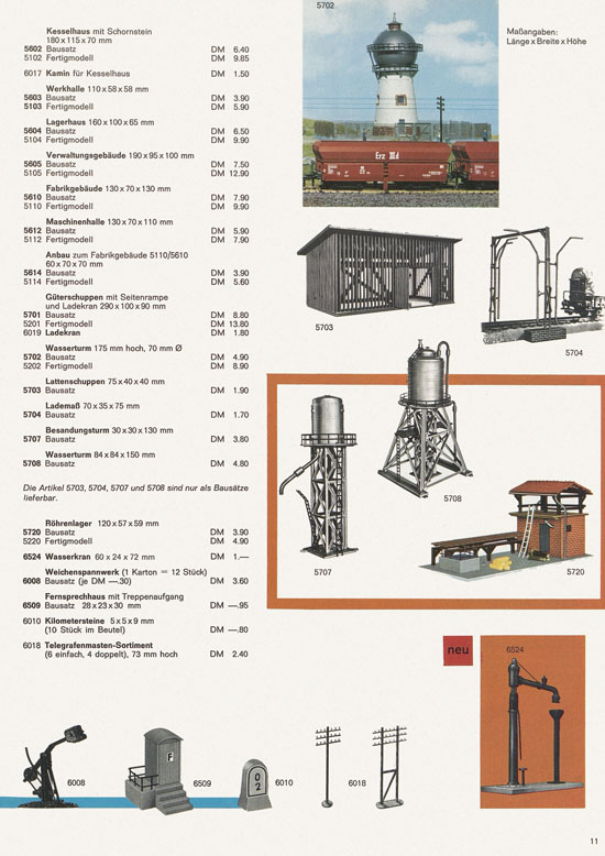 Seite 11 Vollmer Katalog 1969-1970