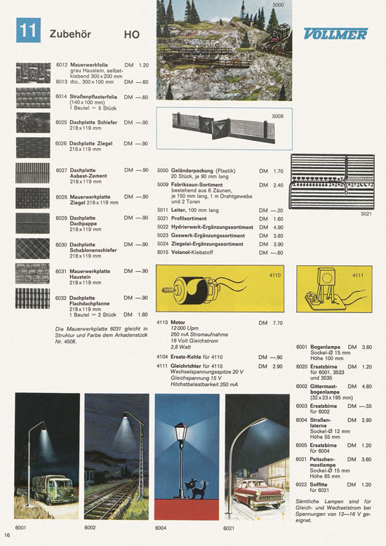 Seite 16 Vollmer Katalog 1969-1970