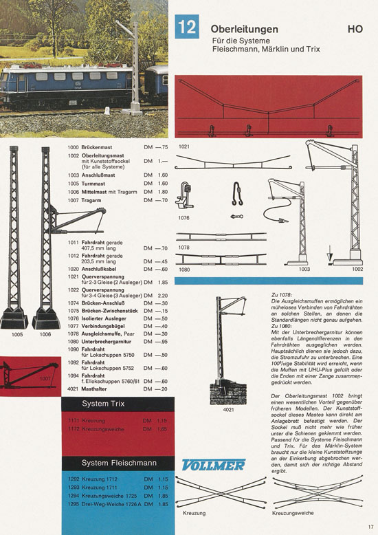 Seite 17 Vollmer Katalog 1969-1970
