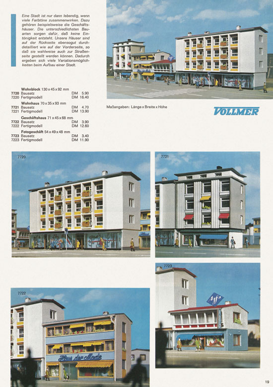 Seite 19 Vollmer Katalog 1969-1970