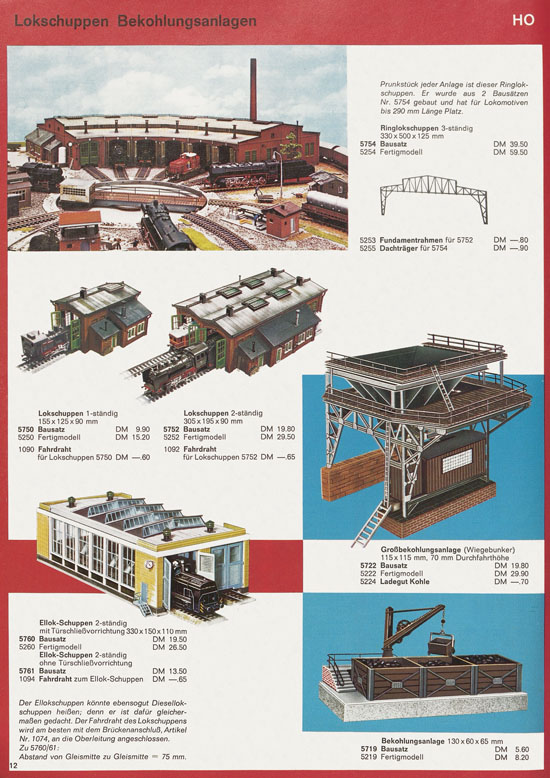 Vollmer Modellbahn-Zubehör H0 + N 1970-1971