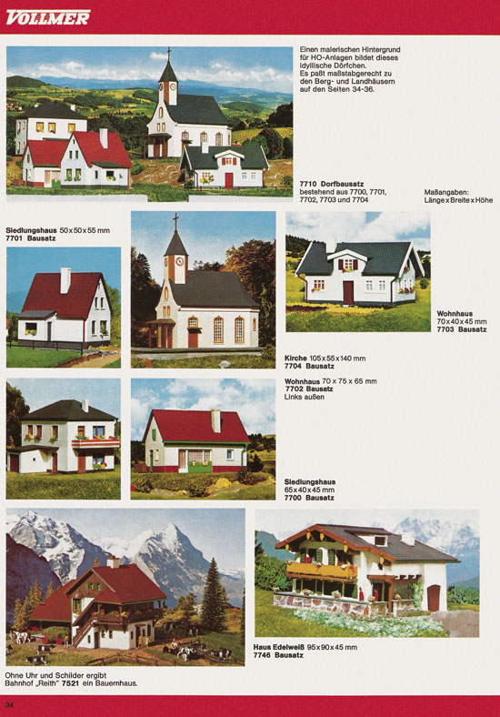 Seite 34 Vollmer Katalog 1976