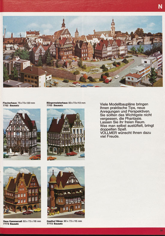 Seite 39 Vollmer Katalog 1976