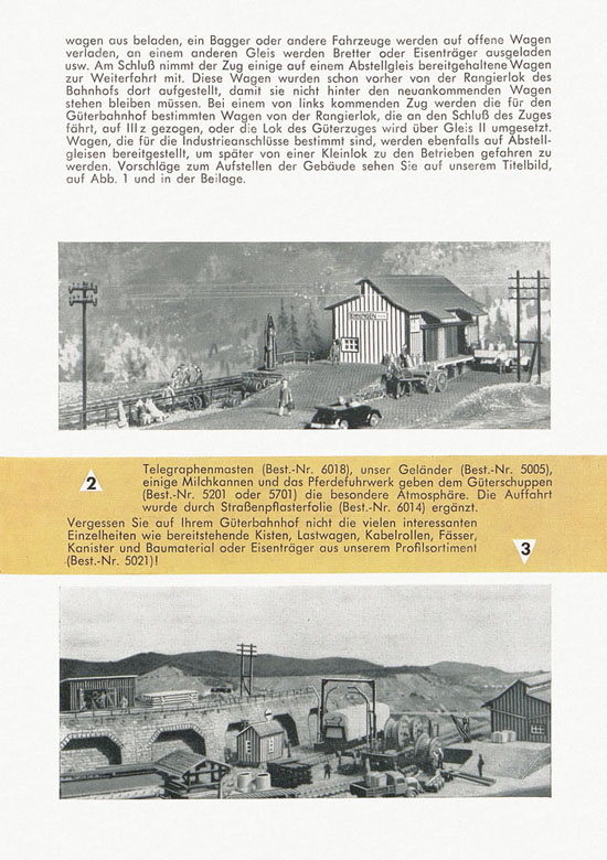 Seite 3 Vollmer 1000 Möglichkeiten Güterbahnhof 1961