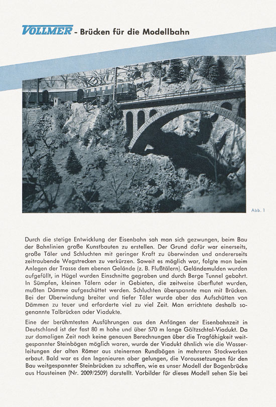 Vollmer 1000 Möglichkeiten Brücken 1962