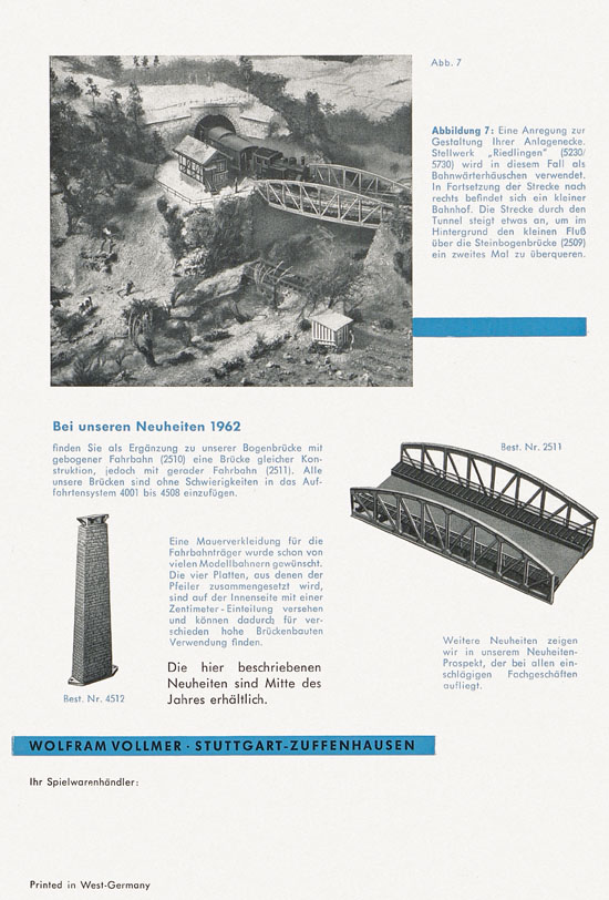 Seite 6 Vollmer 1000 Möglichkeiten Brücken 1962