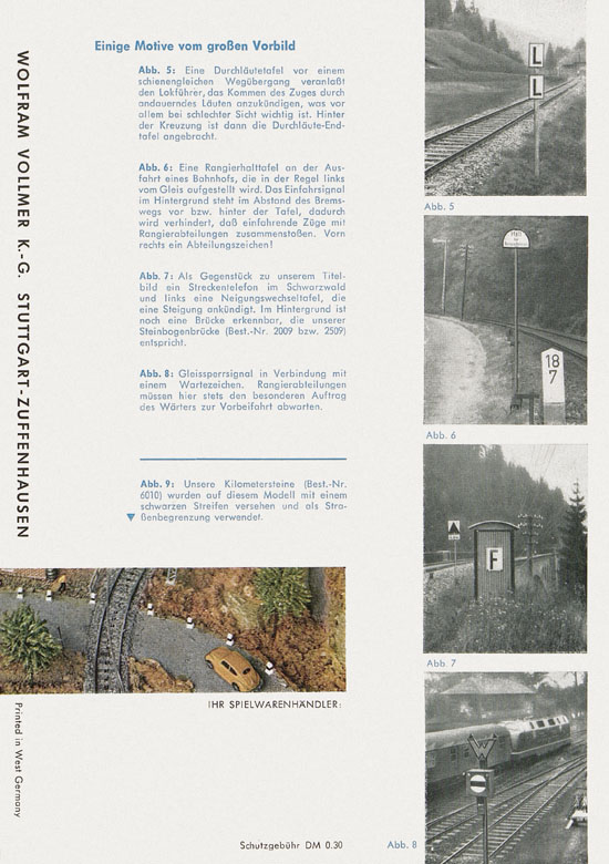Seite 4 Vollmer 1000 Möglichkeiten Streckenbild und Oberleitungsbau 1961