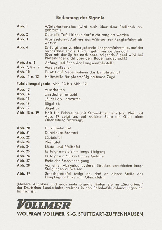 Seite 6 Vollmer 1000 Möglichkeiten Streckenbild und Oberleitungsbau 1961
