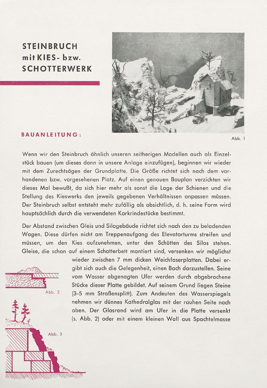 Vollmer 1000 Möglichkeiten Kieswerk 1960