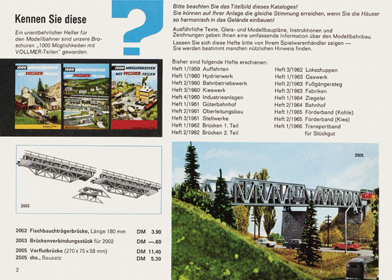 Seite 2 Vollmer Katalog 1967-1968