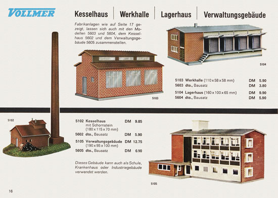 Seite 16 Vollmer Katalog 1967-1968
