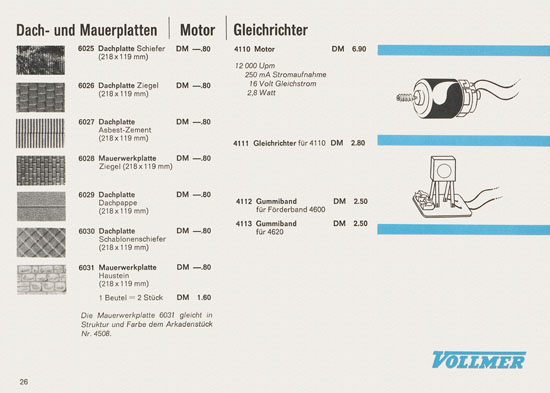 Seite 26 Vollmer Katalog 1967-1968