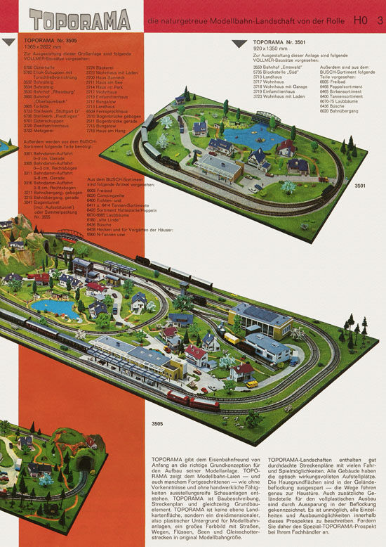 Seite 3 Vollmer Katalog Modelleisenbahn-Zubehör 1972-1973
