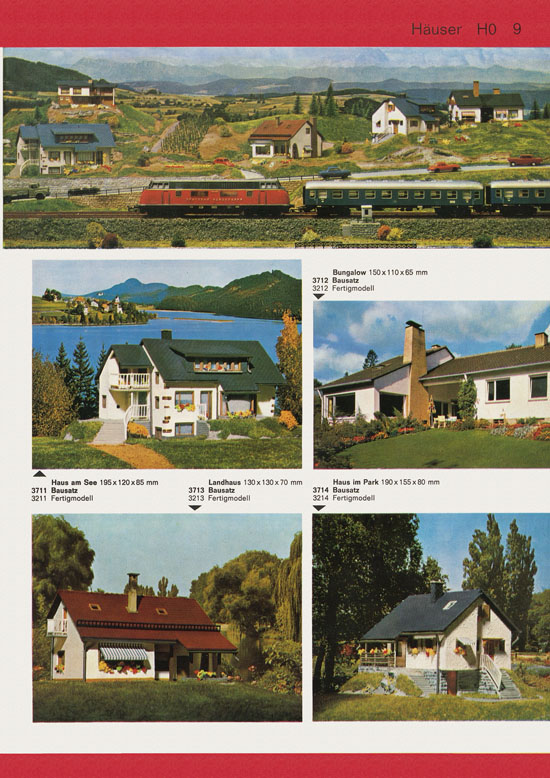 Seite 9 Vollmer Katalog Modelleisenbahn-Zubehör 1972-1973