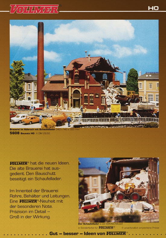 Seite 3 Vollmer Prospekt mit Neuheiten 1984