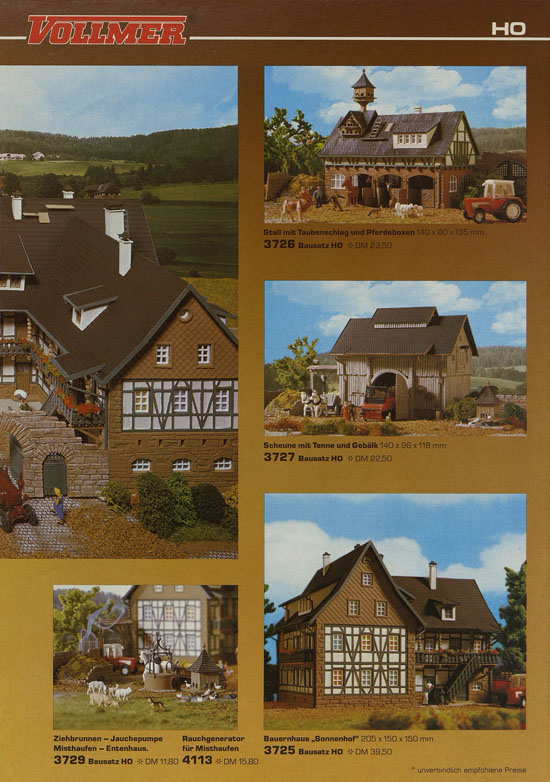 Seite 4 Vollmer Prospekt mit Neuheiten 1985